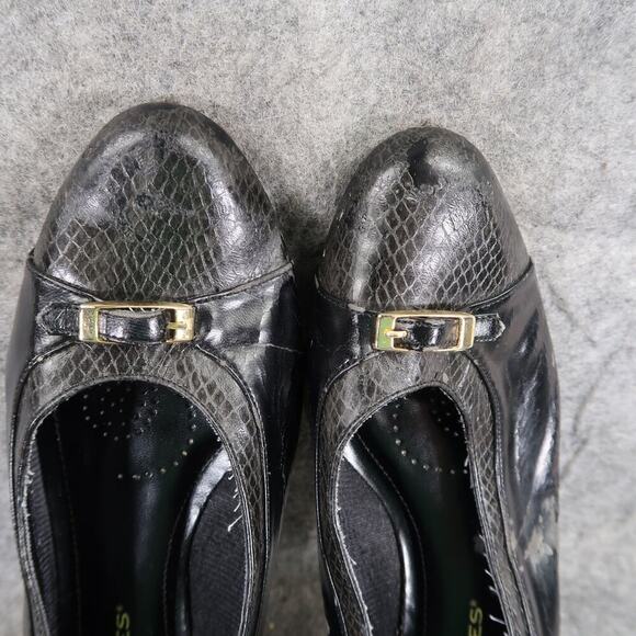 Hush Puppies Shoes Womens 8.5 Pump Loafer Slip On Fashion Cap Toe Retro Classic - Picture 10 of 14